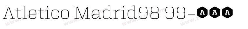 Atletico Madrid98 99字体转换